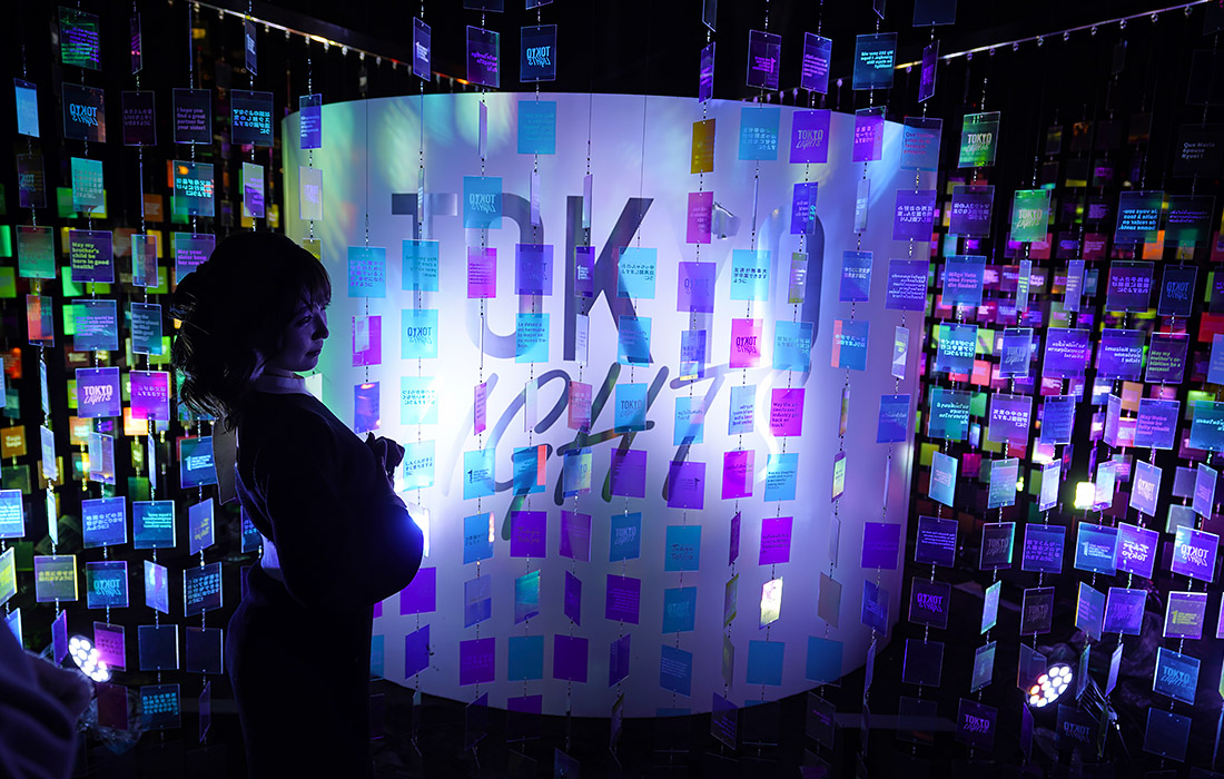 Инсталляция "Путешествие света" на международном конкурсе "Tokyo Lights" в Японии