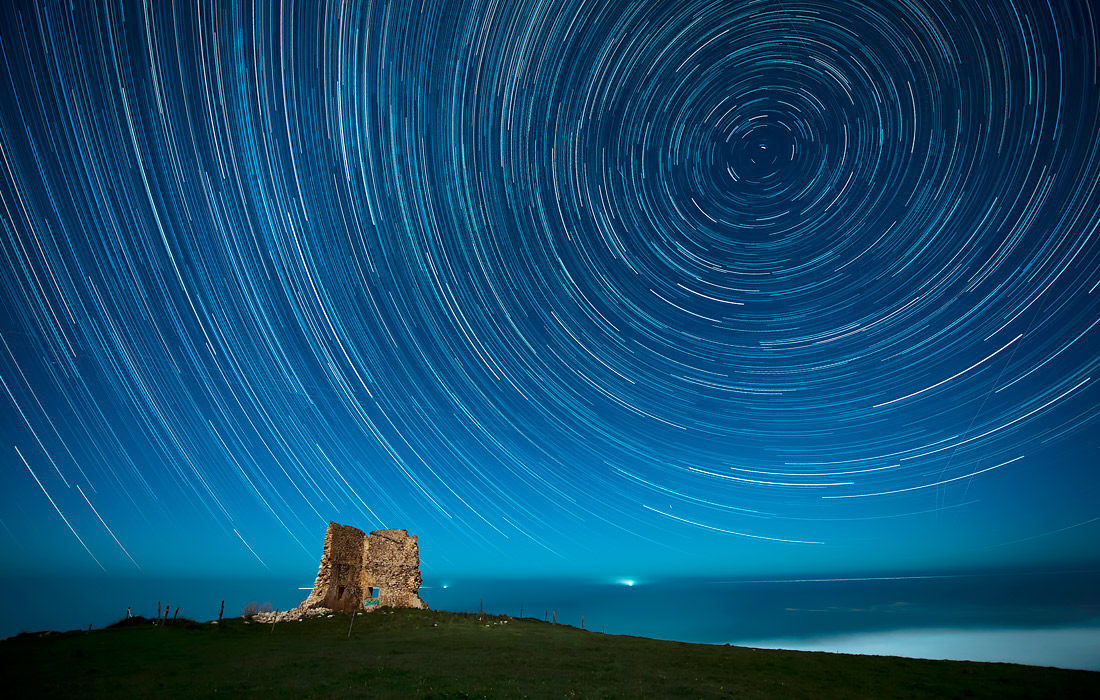 Метеорный поток Геминиды над Испанией