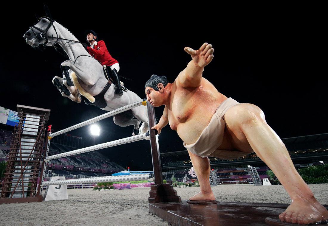 Японский спортсмен по конкуру Коки Сайто на летних Олимпийских играх