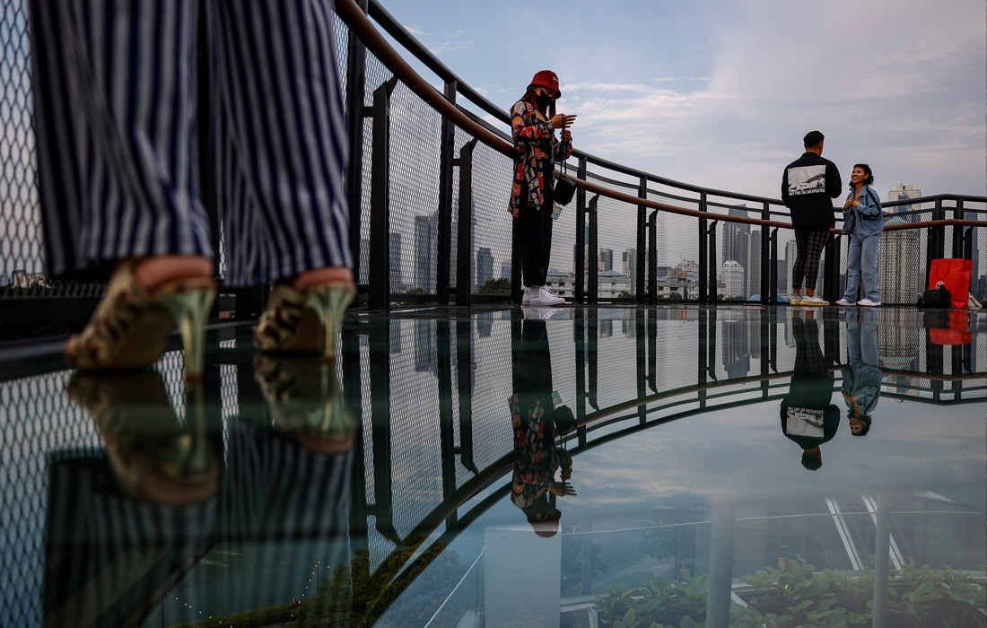 Смотровая площадка в парке Сенаян в Джакарте