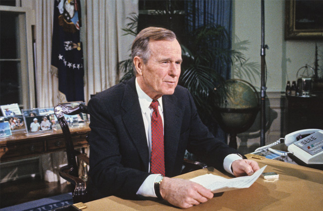 В 17:00 Джордж Буш объявил о признании США независимости Эстонии, Латвии и Литвы