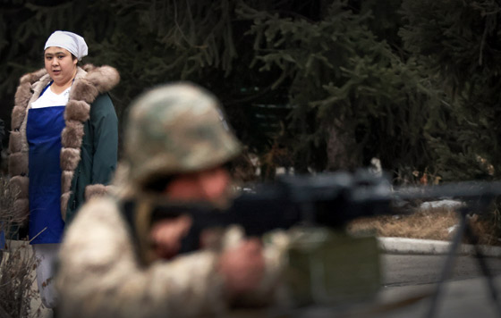 Миротворцы ОДКБ в Казахстане