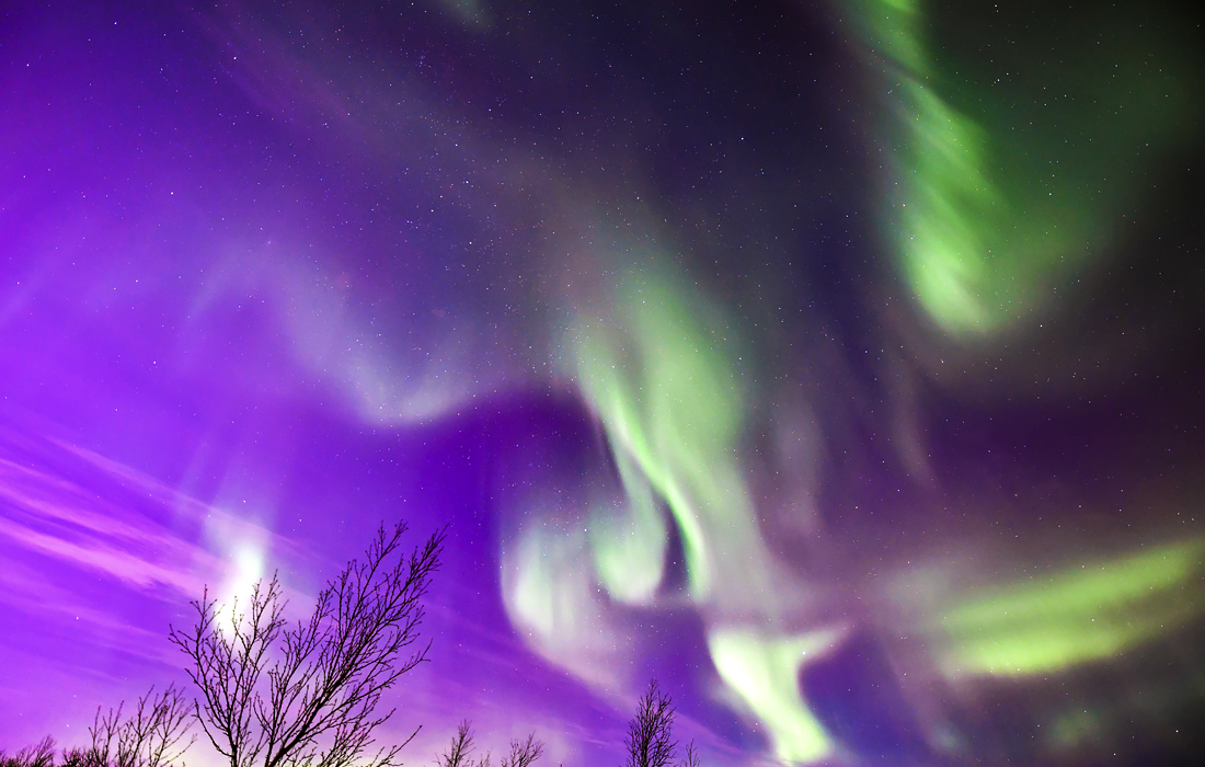 Северное сияние в Мурманской области