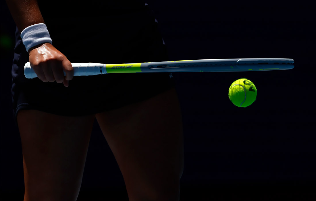 Чешская теннисистка Барбора Крейчикова перед игрой