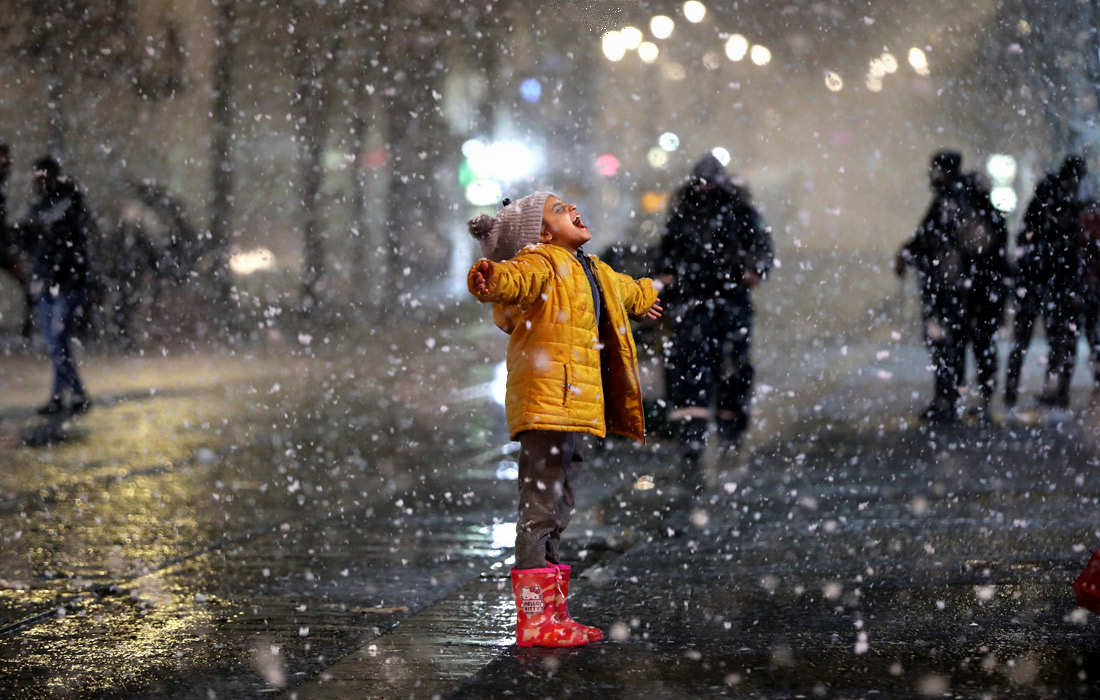 В Иерусалиме выпал снег