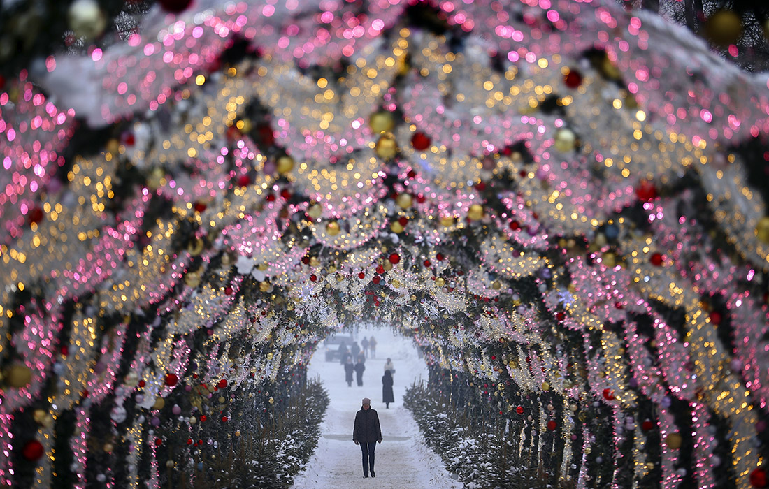 Снежная погода в Москве