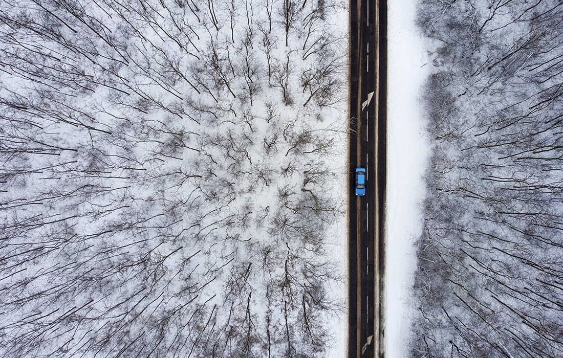 Снегопад в Венгрии