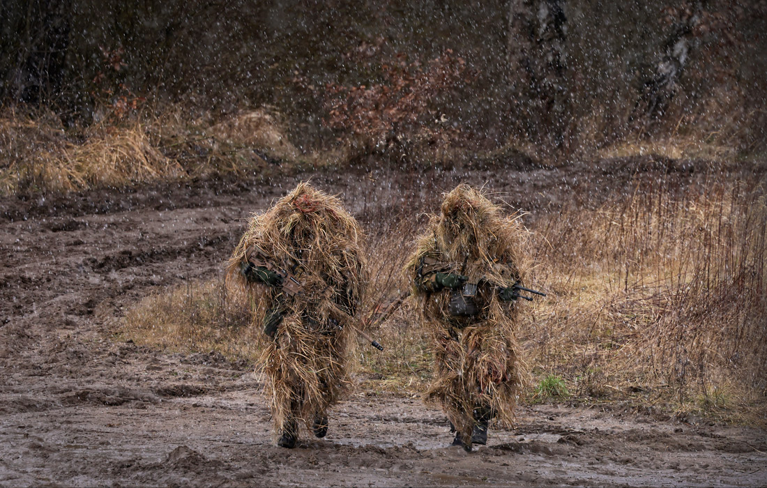 Германия не исключает возможности развертывания дополнительного воинского контингента в Литве. На фото: учебный полигон Мюнстера в Германии.