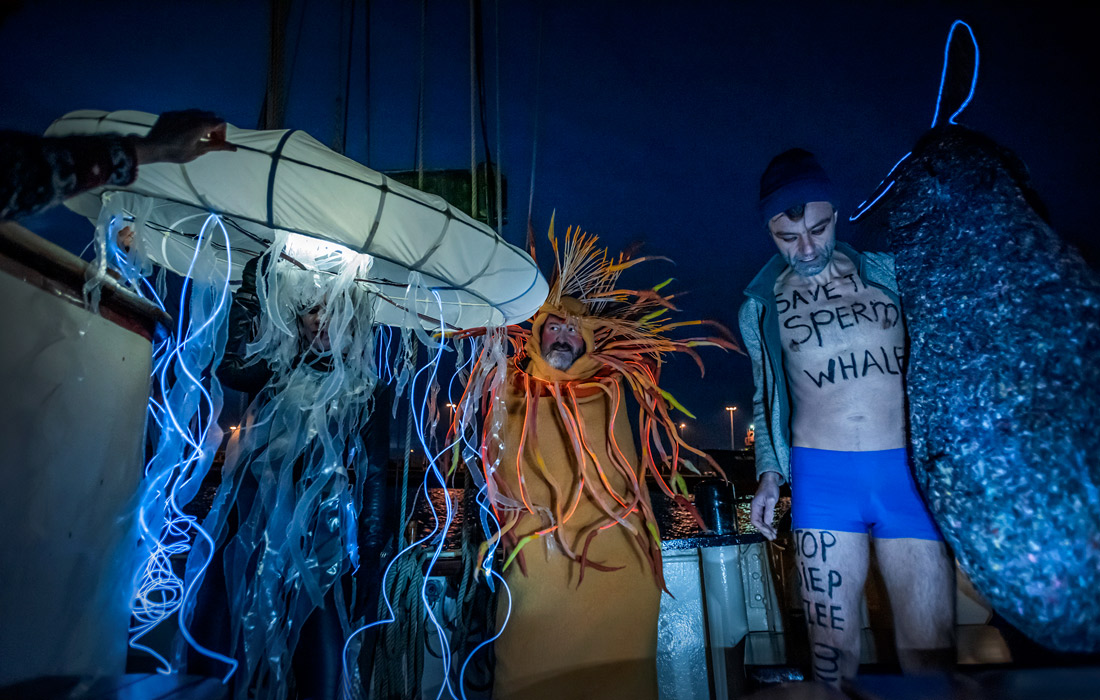 В Роттердаме активисты устроили акцию протеста против глубоководной добычи ископаемых в районе зоны Кларион-Клиппертон