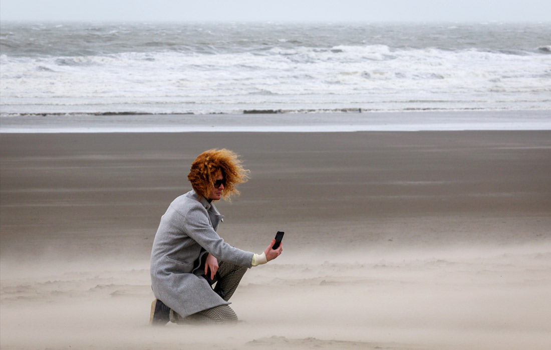 Шторм "Франклин" принес сильный ветер в бельгийский Ньивпорт