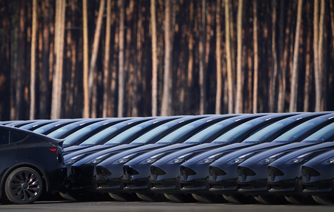 Завод Tesla в Грюнхайде в Германии