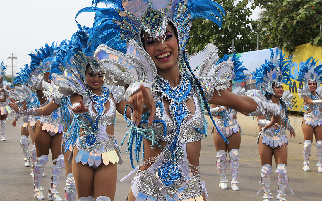 Третий день идет фестиваль в городе Барранкилья, в Колумбии