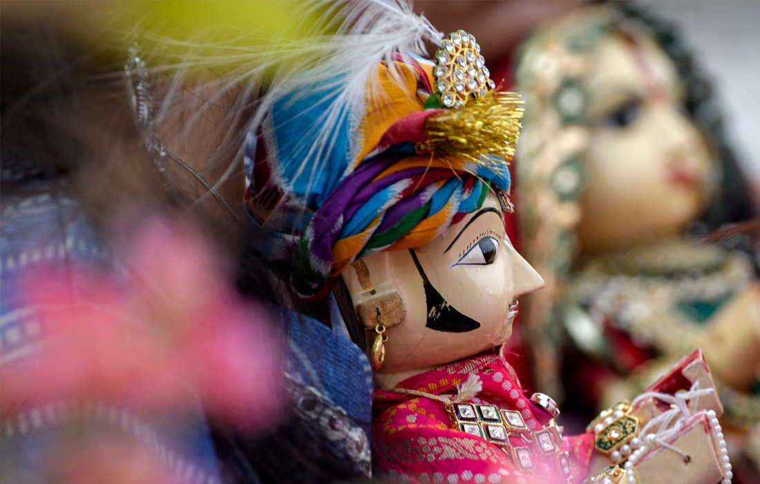 Фестиваль Гангаур отмечается в Индии