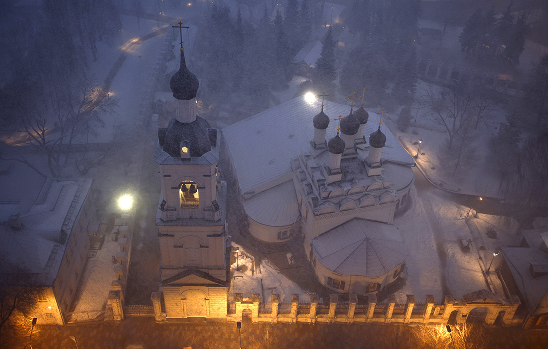 Снегопад в Москве