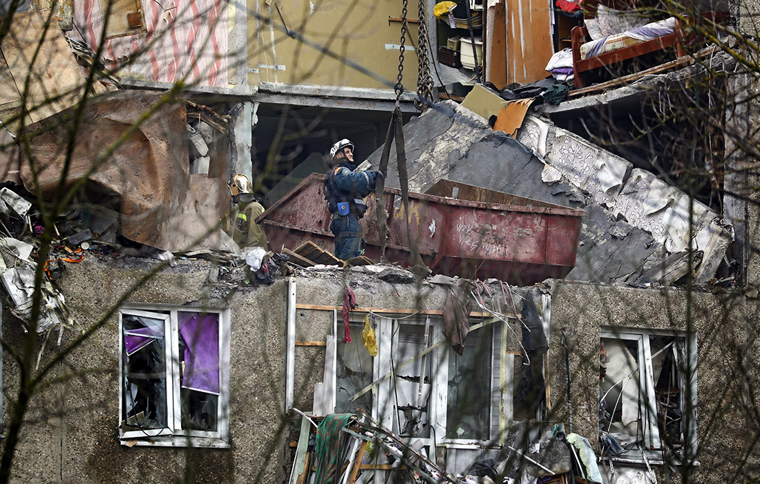 Взрыв газа в жилом доме в подмосковном Ступине