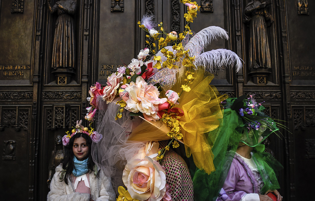 Пасхальный парад шляпок в Нью-Йорке