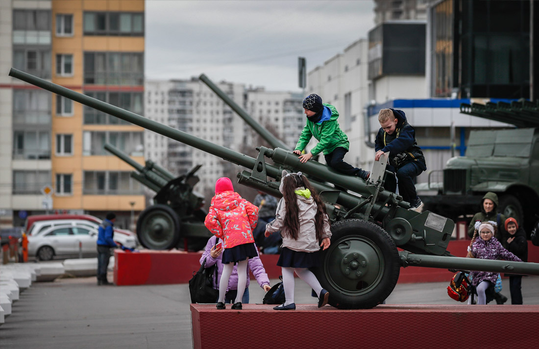 Подготовка ко Дню Победы в Москве