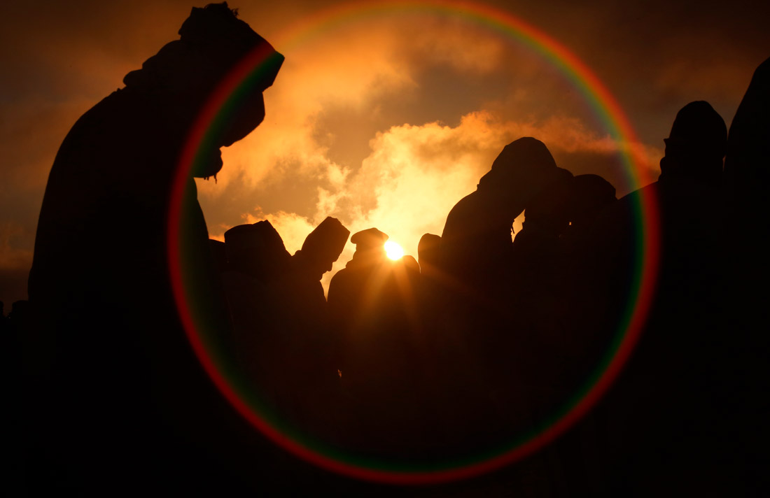 Традиционное паломничество членов общины самаритян к горе Гризим на Западном берегу реки Иордан