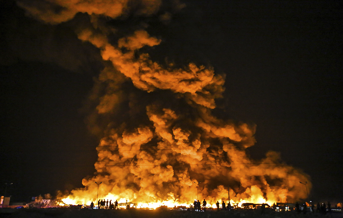 В промышленном парке Azersun в Баку произошел пожар
