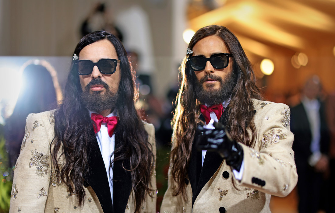 Итальянский модельер Алессандро Микеле и Джаред Лето