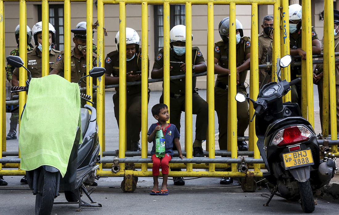 Протесты на Шри-Ланке
