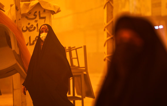 Песчаная буря в Ираке