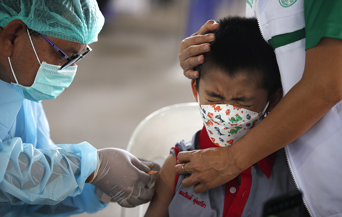 В Таиланде проводится кампания по вакцинации против COVID-19 детей в возрасте от 5 до 8 лет
