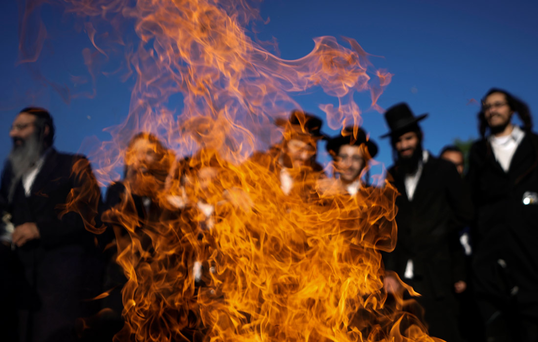 Празднование иудейского праздника Лаг ба-Омер на горе Мерон