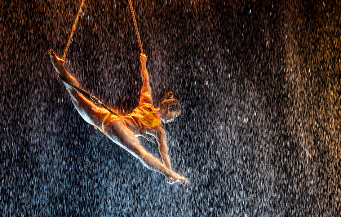 Репетиция цирка Cirque du Soleil в Женеве