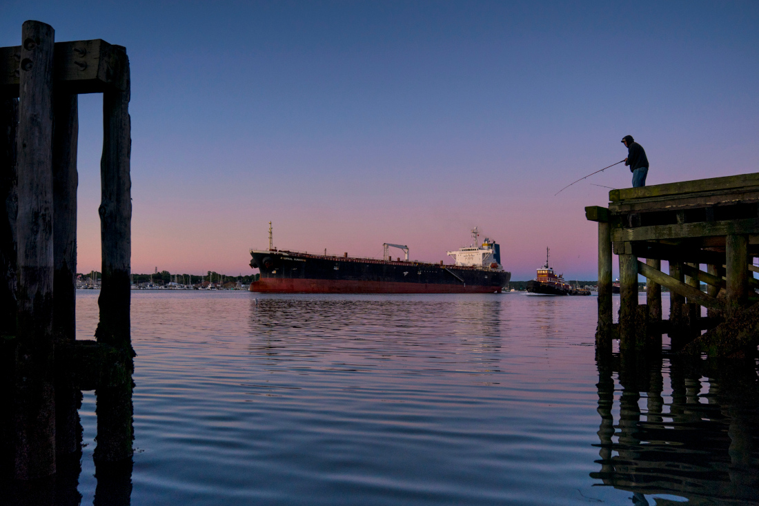 Закат в американском Портленде