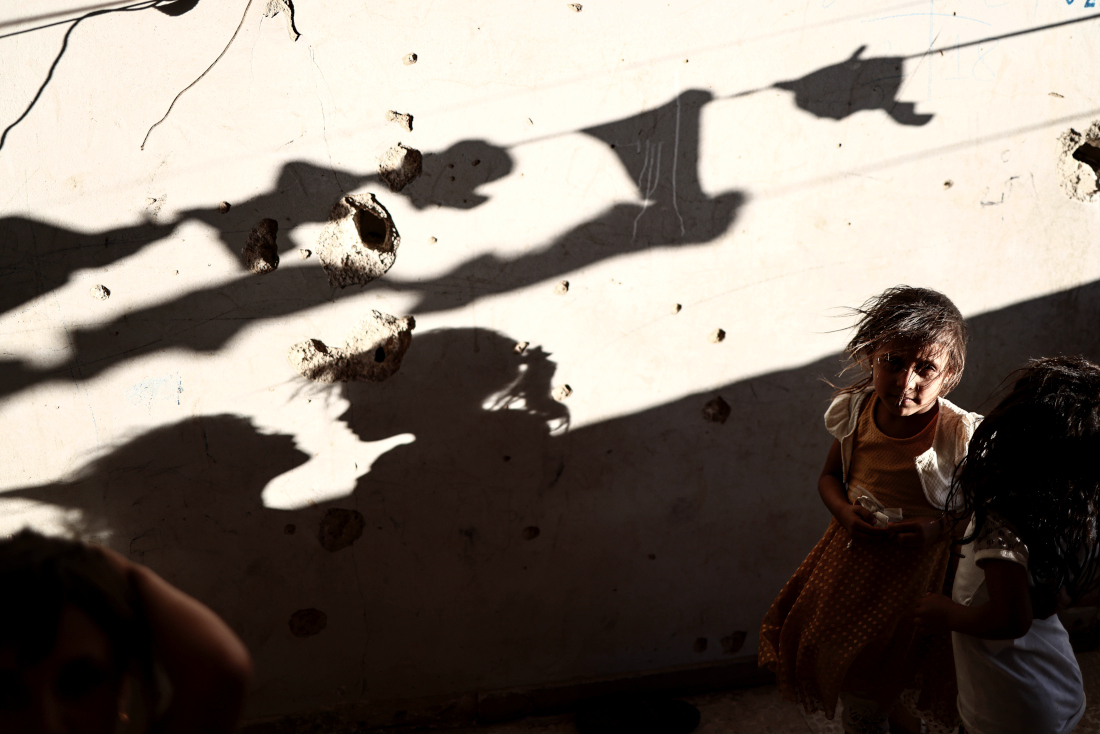 Дети в сирийском городе Бинниш