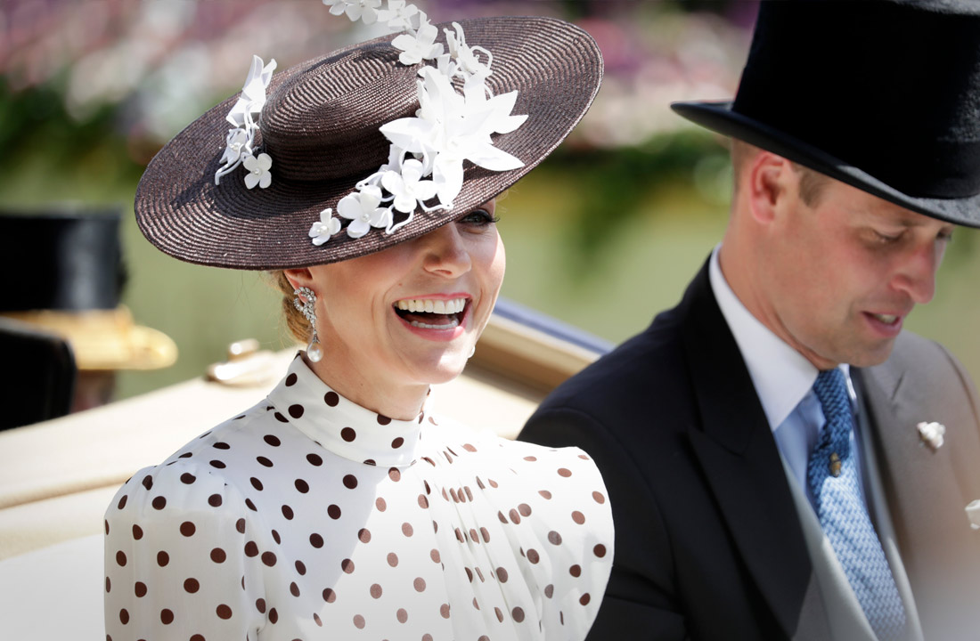 Принц Уильям и герцогиня Кембриджская Кэтрин посетили Королевские скачки Royal Ascot