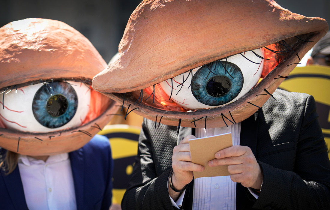 В Бухаресте прошла акция протеста против законопроекта о национальной безопасности