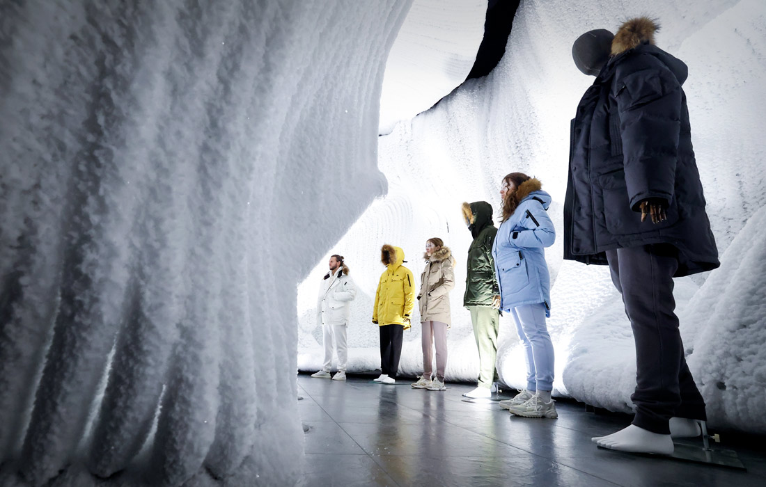 Презентация Arctic Explorer Russian North в Ледяной пещере в парке "Зарядье"