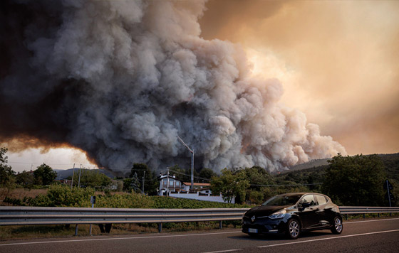 Природные пожары в Европе