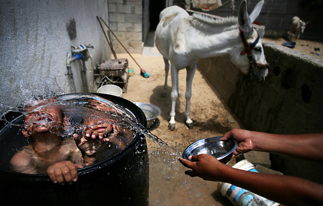 Жаркий летний день на севере сектора Газа