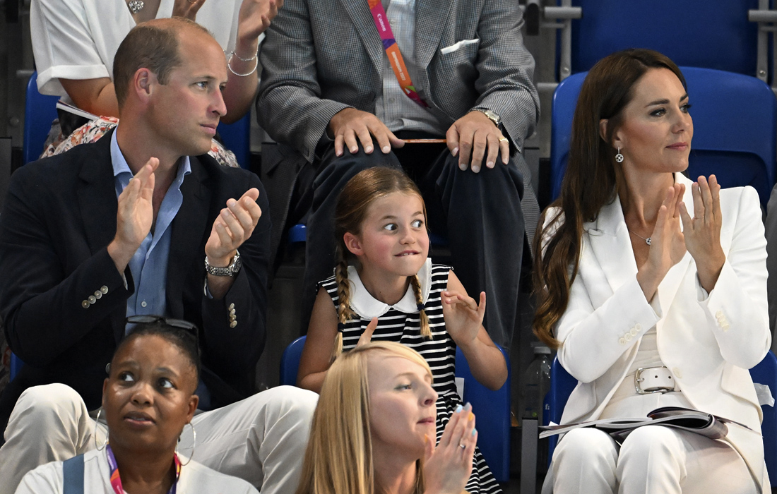 Герцог и герцогиня Кембриджские с дочерью Шарлоттой посетили Игры Содружества в Бирмингеме