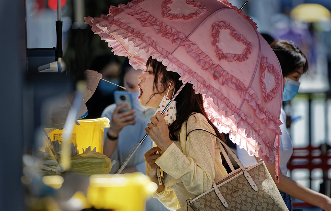 Массовое тестирование на COVID-19 в Шанхае