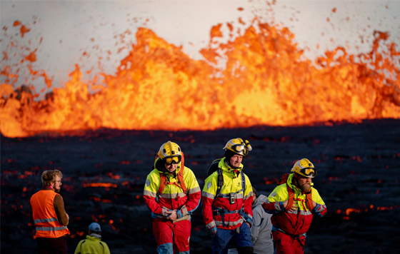 Извержение вулкана в Исландии