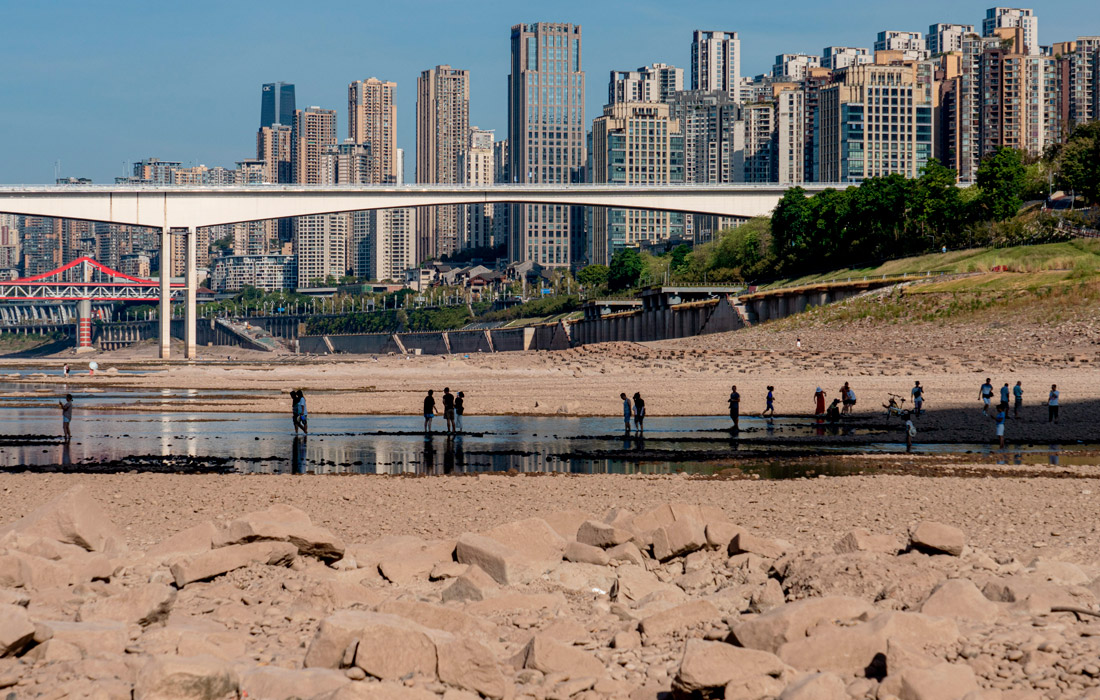 Высокие температуры держатся на юге Китая с июля