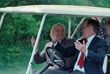Президент США Джордж Буш и президент СССР Михаил Горбачев на третий день переговоров в Термонте. Июнь 1990 года.