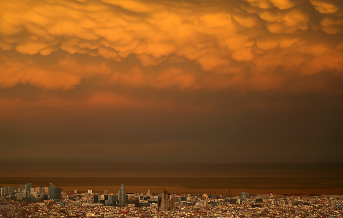 Облачность после шторма в Барселоне