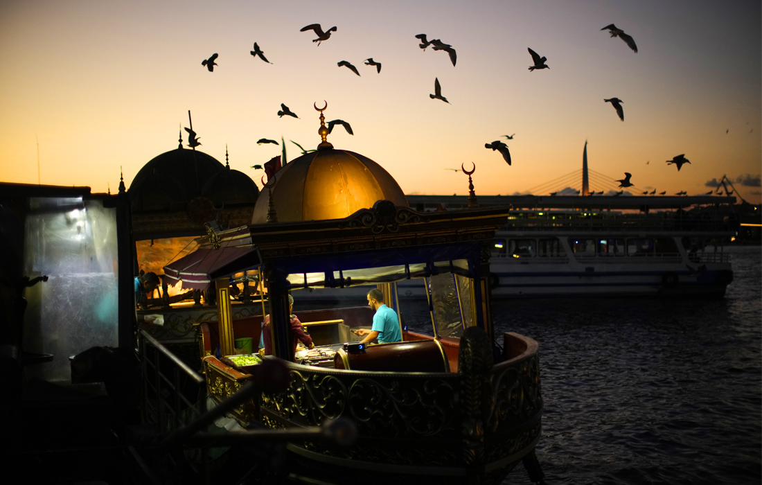 Закат в Стамбуле