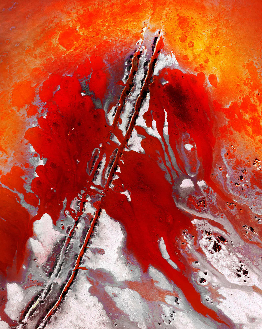 Второе место в категории "Абстракции". Влияние экстремальной солености на окружающую среду.