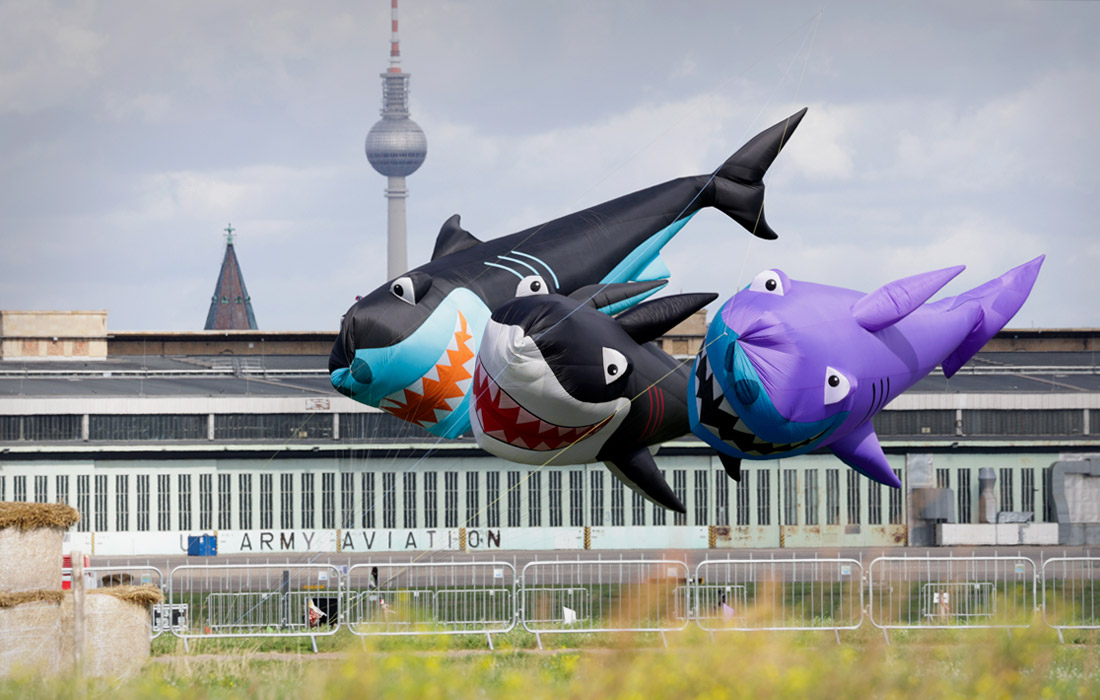 Фестиваль гигантских воздушных змеев в Берлине