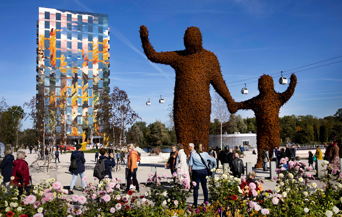 Международная садоводческая выставка Floriade Expo 2022 завершилась в Алмере, Нидерланды