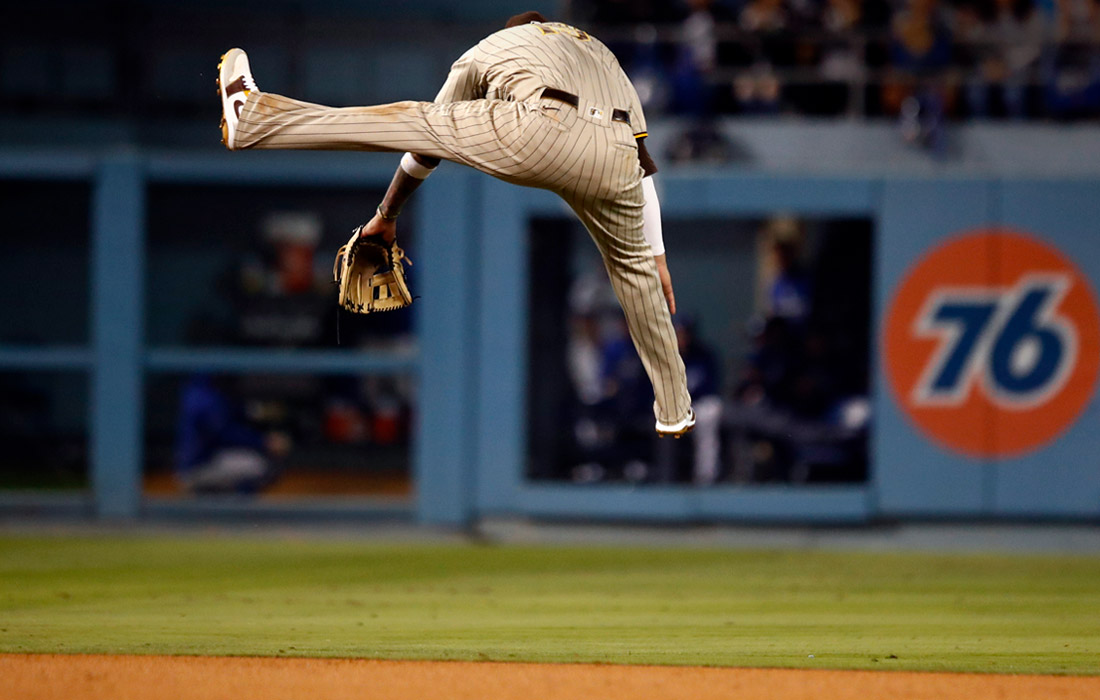 Во время бейсбольного матча на стадионе "Доджер" в Лос-Анджелесе