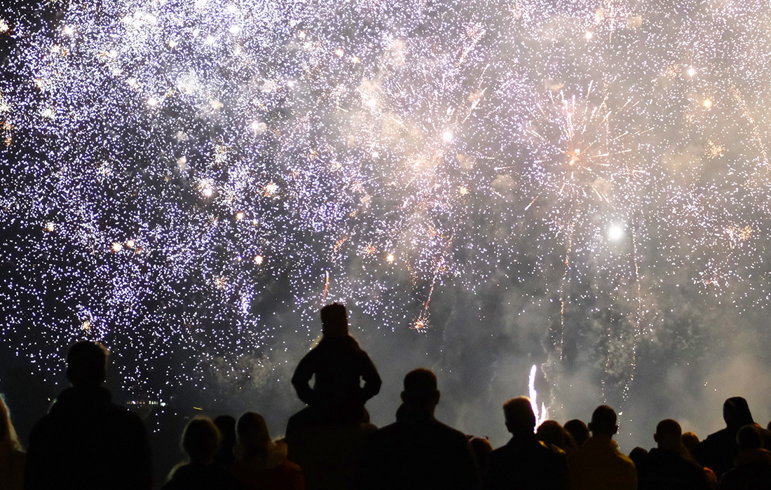 Фейерверк в Дрездене