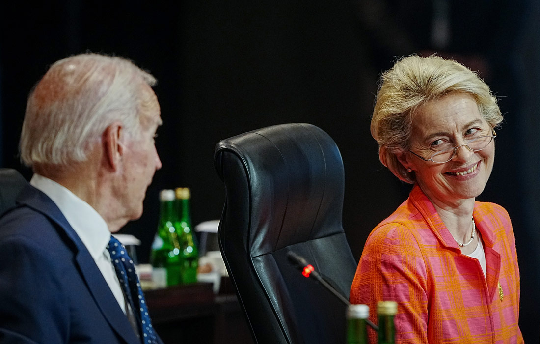 Президент США Джо Байден и председатель Европейской комиссии Урсула фон дер Ляйен