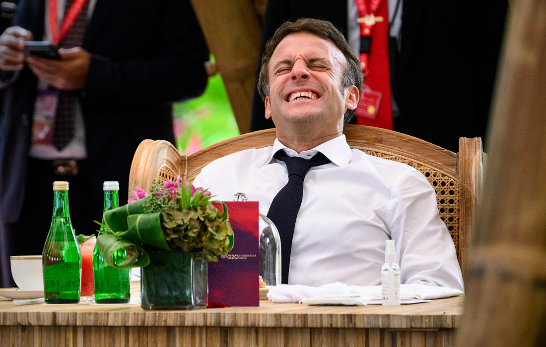 Президент Франции Эммануэль Макрон